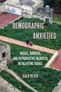 Text: "Demographic Anxieties: Bodies, Borders, and Reproductive Injustice in Palestine/Israel" von Gala Rexer. Frau mit Kinderwagen auf Weg.