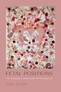 "Fetal Positions: The Talmudic Construction of Personhood" von Sara Ronis. Illustration von fetalen Figuren in rosa.