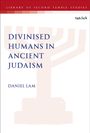 „DIVINISED HUMANS IN ANCIENT JUDAISM“ von Daniel Lam. Oben "LIBRARY OF SECOND TEMPLE STUDIES". Illustration: Menora.