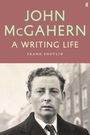 "JOHN McGAHERN A WRITING LIFE FRANK SHOVLIN" über einem historischen Foto eines Mannes im Anzug.