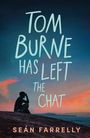 "Tom Burne Has Left the Chat" und "Seán Farrelly". Silhouette einer Person vor einem farbigen Abendhimmel.