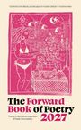Text: "Central to the literary landscape of modern Britain" – Andrew Marr. "The Forward Book of Poetry 2027". Illustration: Frau am Tisch.