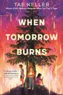 "When Tomorrow Burns" zeigt Kinder vor einem großen Baum mit buntem, feurigem Himmel im Hintergrund.