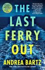"The Last Ferry Out" von Andrea Bartz. Nachthimmel über dunklem Meer, mit Schiffswellen und entferntem Gebirge.