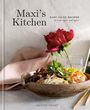 "Maxi's Kitchen", "Easy Go-To Recipes to make again and again", "Maxine Sharf". Schale mit Speisen und rote Blume.