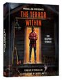MRBALLEN PRESENTS: THE TERROR WITHIN. The Graphic Stories. Eine Person steht in einer beleuchteten Tür, daneben Axt und Hand.
