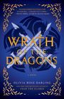 „WRATH OF THE DRAGONS“ steht in großen Buchstaben, mit blauen Drachen und goldenen Ornamenten auf dunklem Hintergrund.