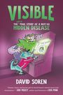 „Visible: Sort of the true story of a not-so hidden disease“ von David Soren. Zwei bunte Kreaturen an einem Automaten.