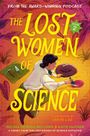 "The Lost Women of Science: Book 2" in gelber Schrift auf orangenem Hintergrund, Frau beim Graben in der Erde.