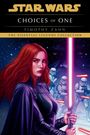 "STAR WARS: CHOICES OF ONE" von Timothy Zahn. Illustration: Rote Frau mit Lichtschwert, Hintergrund: Sturmtruppler.