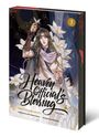 "Heaven Official's Blessing", Band drei, zeigt einen elegant gekleideten Charakter mit Blumen und einem Schmetterling.
