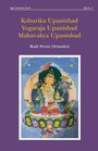 "Kshurika Upanishad Yogaraja Upanishad Mahavakya Upanishad" von Ruth Perini, darunter eine bunte Illustration einer Gottheit.