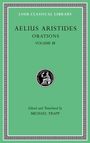 "Aelius Aristides Orations Volume III", Loeb Classical Library, herausgegeben von Michael Trapp. Oben und unten griechisches Muster.