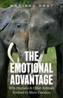 „THE EMOTIONAL ADVANTAGE“ und „Why Humans & Other Animals Evolved to Show Emotion“ sind auf zwei Elefanten.
