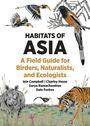 „HABITATS OF ASIA“ steht groß oben. Darunter verschiedene Tiere in einer natürlichen Umgebung, wie Vögel, ein Nashorn und ein Tiger.