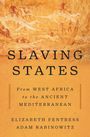 "SLAVING STATES: From West Africa to the Ancient Mediterranean. Elizabeth Fentress, Adam Rabinowitz." Hintergrund: prähistorische Zeichnung.