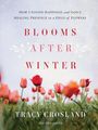 "How I Found Happiness...", "BLOOMS AFTER WINTER", Tracy Crosland. Untere Hälfte: Feld mit roten Tulpen.