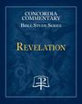 „CONCORDIA COMMENTARY BIBLE STUDY SERIES REVELATION“ in gelb. Illustration eines Engels mit Schwert und Schlange.