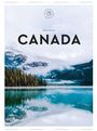 Titel "Canada" von Maud Simon, "The Extraordinary Guides". Landschaft mit Bergen, Wald und klarem See.