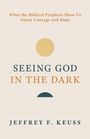 "Seeing God in the Dark" von Jeffrey F. Keuss. Thema: Mut und Hoffnung durch biblische Propheten. Schlichtes Design.