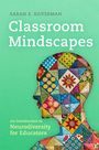 "Classroom Mindscapes" von Sarah E. Silverman; bunte Patchwork-Silhouette eines Kopfes auf grünem Hintergrund.