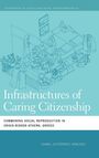 Geographien des Wandels. Titel: Infrastructures of Caring Citizenship. Illustration: Menschen in einem Zimmer mit Pflanzen.