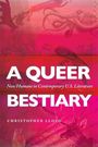 Text: "A QUEER BESTIARY: Non/Humans in Contemporary U.S. Literature, Christopher Lloyd." Hintergrund: Pink, mit Tieren.
