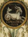 ELTON GLASER, Capricorn in Flux, Poems. Ziegendarstellung in einem dekorativen, runden Rahmen mit Pflanzenmotiv.