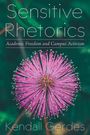 "Sensitive Rhetorics: Academic Freedom and Campus Activism" von Kendall Gerdes. Lila Blume auf grünem Hintergrund.