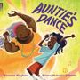 "Auntie's Dance" oben, darunter "Winsome Bingham" und "Briana Mukodiri Uchendu". Illustration: Zwei Figuren tanzen fröhlich.