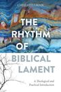 "The Rhythm of Biblical Lament" von Ched Spellman. Buntes, wellenartiges Muster und ein Baumzweig in der Ecke.