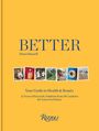 BETTER. Dawn Russell. Your Guide to Health & Beauty. Fotos von Menschen bei diversen Aktivitäten auf gelbem Hintergrund.