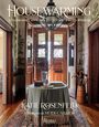 "Housewarming", "A Decorator's Approach to Cozy and Spirited Interiors", "Katie Rosenfeld". Eingang mit Tisch, Bücher, Blumen.