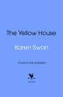 Text: "Untitled", "Karen Swan", "Cover to be revealed". Unten ist ein schwarzes Logo mit einem Hahn und dem Wort "bantam". Hintergrund blau.