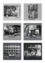 Texte im Bild: "Lee Friedlander: The Mind and the Hand" und Namen: Richard Benson, William Christenberry, William Eggleston, Walker Evans, John Szarkowski, Garry Winogrand. Sechs Fotografien, Personen in verschiedenen Alltagssituationen und Umgebungen.