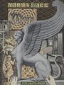 Text: "NORMA COLE Mars CITY LIGHTS BOOKS". Eine Sphinx mit Flügeln sitzt majestätisch, umgeben von technischen Geräten und Mustern.