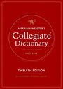 Text: "Merriam-Webster’s Collegiate Dictionary", "Since 1828", "Twelfth Edition". Roter Hintergrund.