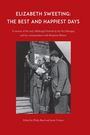 "Elizabeth Sweeting: The Best and Happiest Days." Schwarz-Weiß Foto: Zwei Personen vor einem Gebäude mit Schild "The Jubilee."