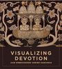 "VISUALIZING DEVOTION: JAIN EMBROIDERED SHRINE HANGINGS" scheibt über ein reich gesticktes Motiv mit Figuren in einem Boot.