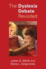 „The Dyslexia Debate Revisited“ steht auf einem roten Hintergrund über einem Gemälde von zwei Kindern, die ein Buch lesen.