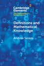 Andrea Sereni: Definitions and Mathematical Knowledge, Buch