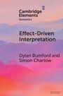 Dylan Bumford: Effect-Driven Interpretation, Buch