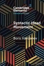 Text: "Cambridge Elements, Generative Syntax, Syntactic Head Movement, Boris Harizanov". Hintergrund: Buntes, geometrisches Muster.