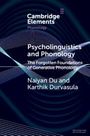 Karthik Durvasula: Psycholinguistics and Phonology, Buch