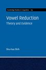 Blauer Buchdeckel mit Texten: "Vowel Reduction: Theory and Evidence" und "Shu-hao Shih."
