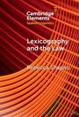 Text: "Cambridge Elements. Applied Linguistics. Lexicography and the Law. Rebecca Shapiro." Hintergrund: orange Linienmuster.