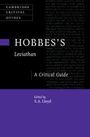 „Hobbes's Leviathan: A Critical Guide, edited by S.A. Lloyd.“ Schwarze und violette Buchgestaltung.