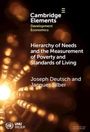 Joseph Deutsch: Hierarchy of Needs and the Measurement of Poverty and Standards of Living, Buch