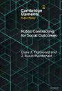 Clare J Fitzgerald: Public Contracting for Social Outcomes, Buch