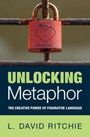 "UNLOCKING Metaphor" von L. David Ritchie, darüber ein rotes Schloss mit Herz.